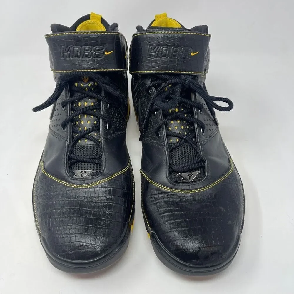 Nike Black Mamba Yellow Trainers Zoom Kobe 2 OG Carpe Diem Shoes Size 13